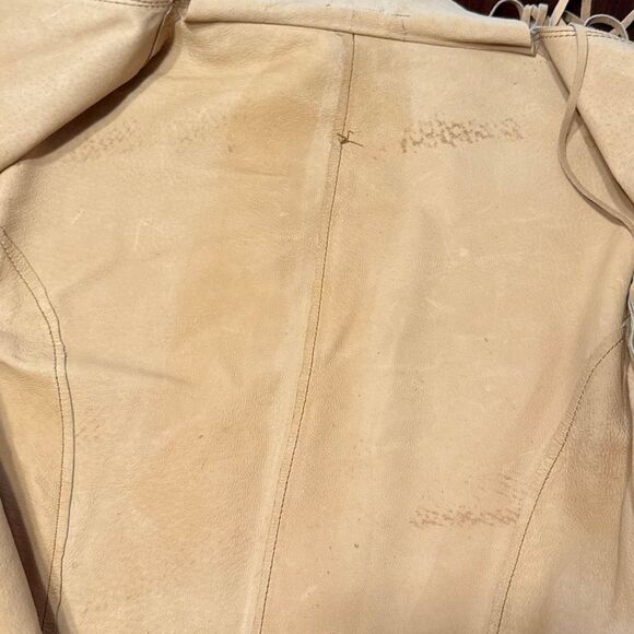 Mixit Tan Suede Fringe Jacket Women’s Medium Boho Western Country - Picture 5 of 7